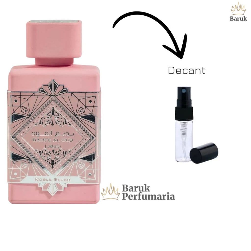 Perfume Árabe Bade Al Oud Noble Blush Lattafa Feminino EDP 2ml, 5ml 10ml - ORIGINAL