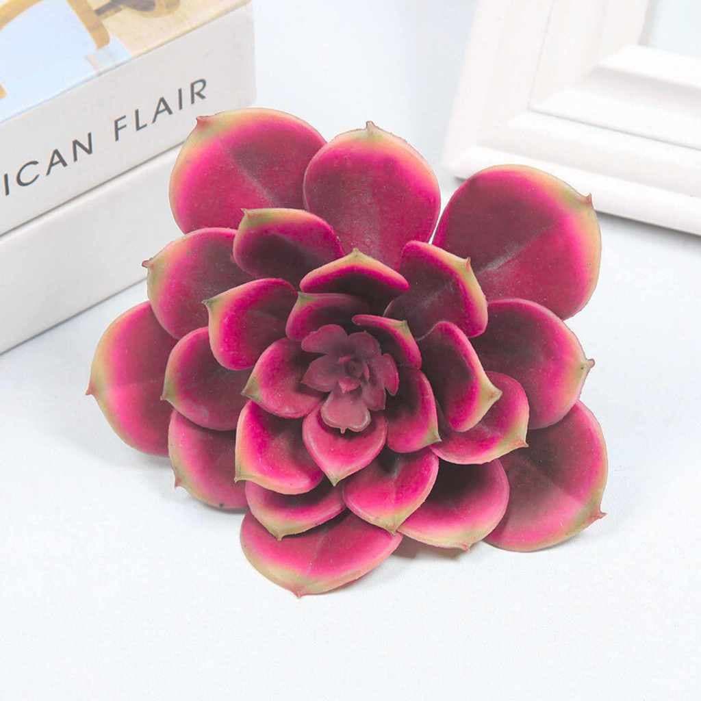 Planta Artificial Suculenta Flor Real Toque Para Arranjo