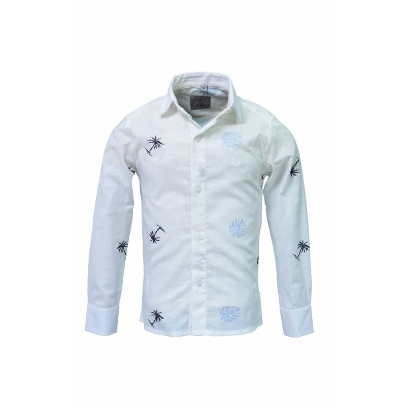 Camisa Social Estampada Infantil e Juvenil Alfa 1590 Lançamento 2025