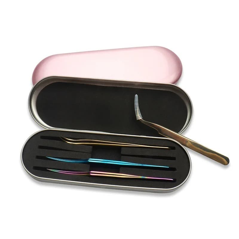 Estojo Porta Pinça Luxo Profissional Manicure Extensão de Cílios
