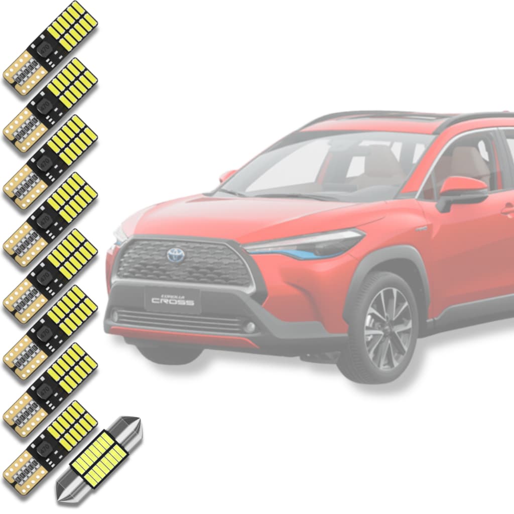 1° Kit Lampadas Super Led Interno Toyota Corolla Cross 2019 2020 2021 2022 2023 2024 *Envio 24h*