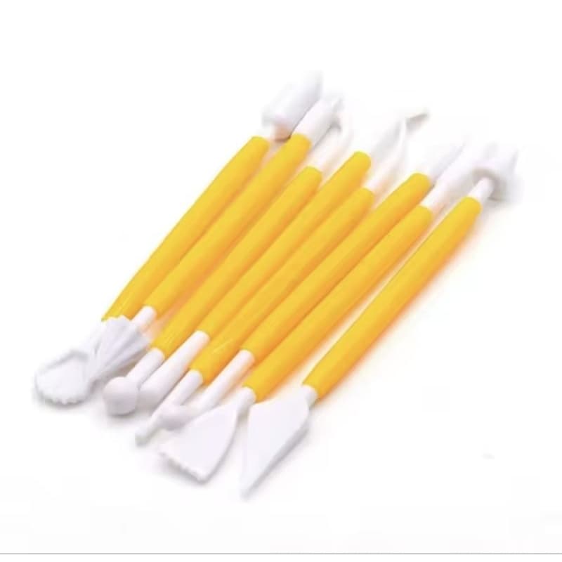Kit 8 Estecas P/ Esculpir Modelar Biscuit Massas Artesanato