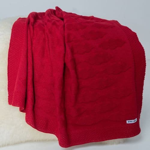 Mantinha de Bebê Tricot Recém Nascido Manta Macia Tricô Várias Cores Menino Menina Tricot Quentinha