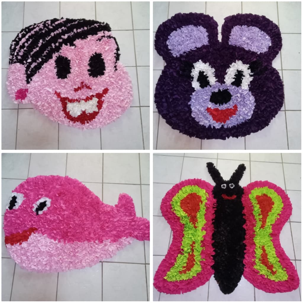 Tapetes infantil 100 cm antiderrapante frufru  personalizados  para quarto, banheiro, sala e porta