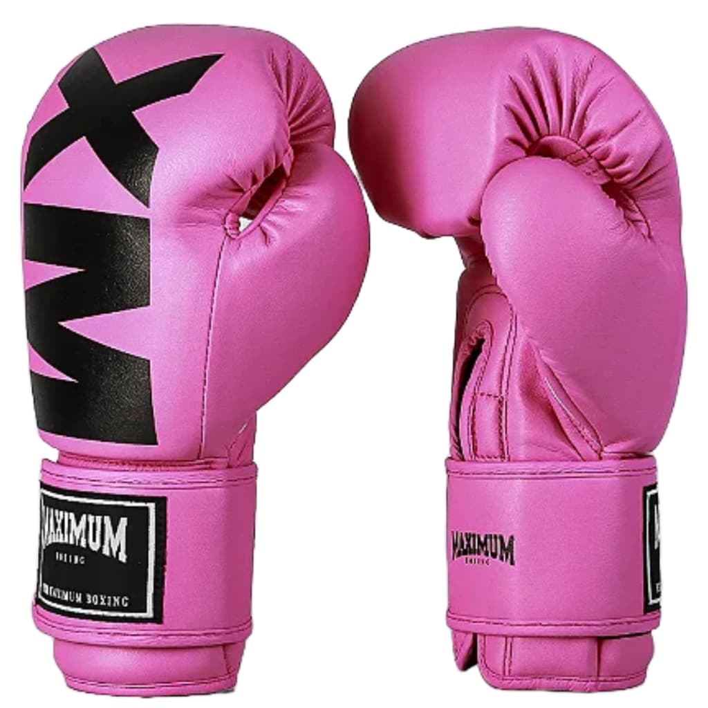 LUVA MUAY THAI BOXE KICKBOXING MXM PINK MAXIMUM