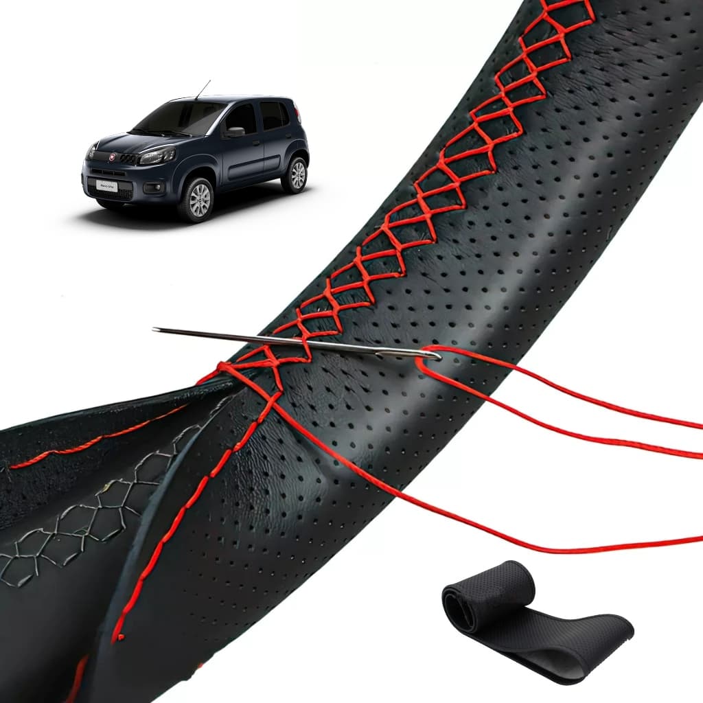 Capa De Volante Costurada Em Couro Gol G1 G2 G3 G4 G5 G6 G7
