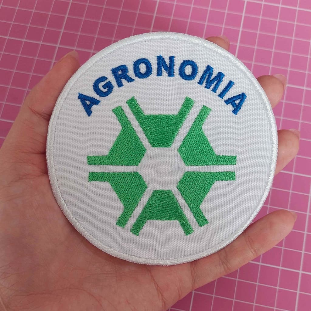 Profissão Bordado Agronomia Agrônomo Patch para Jalecos Termocolante ou Velcro Logomarca