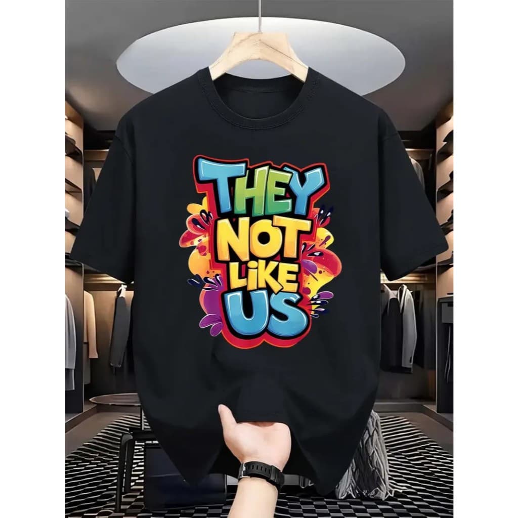 Camiseta Masculina Casual Algodão Streetwear  They Not Like