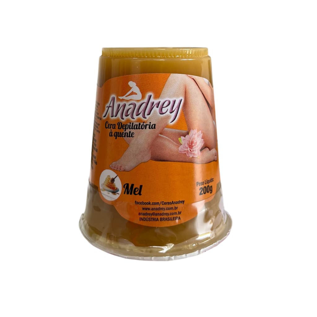 Cera Depilatória à Quente Anadrey Mel - 200g
