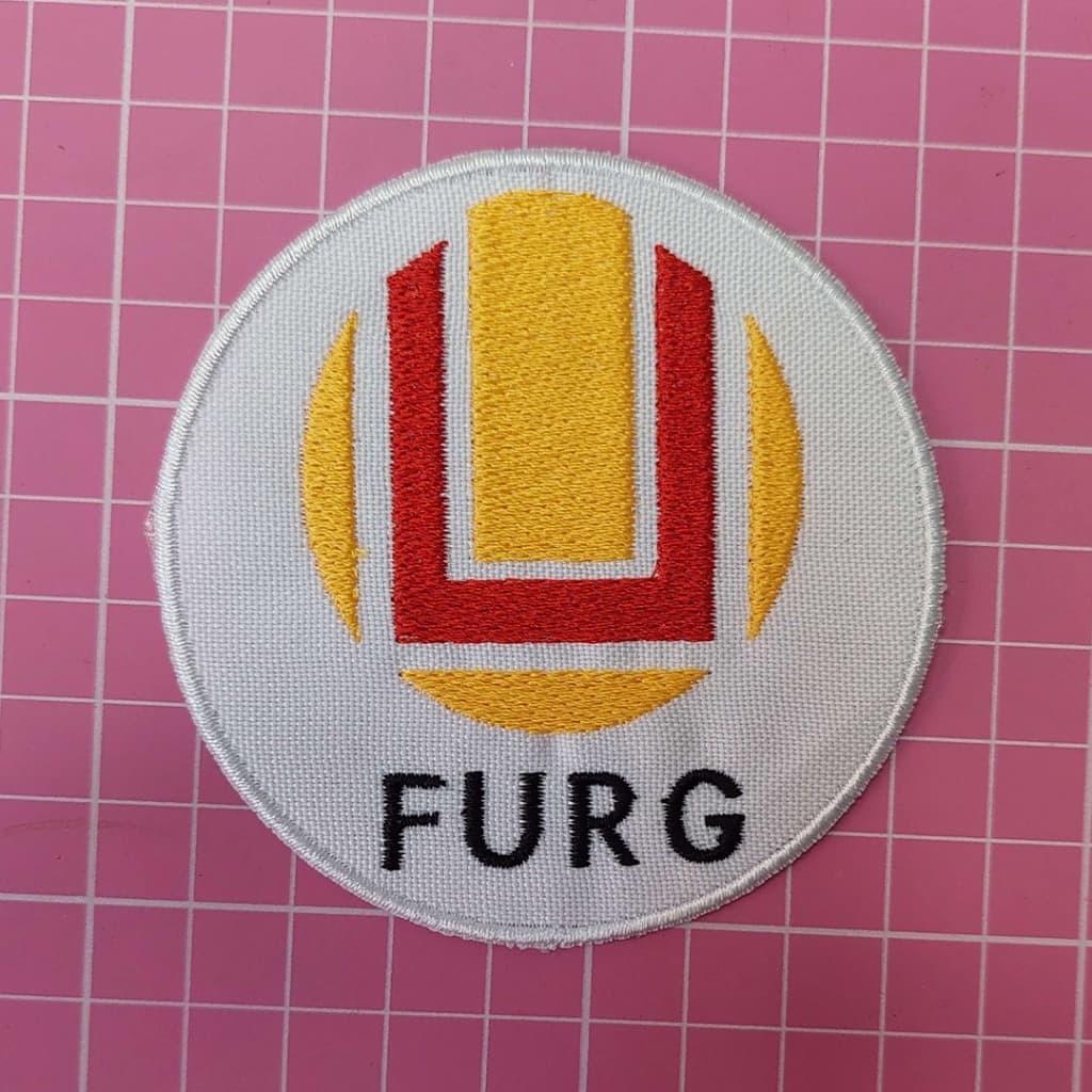 Patch FURG Universitário Termocolante bordado para jalecos
