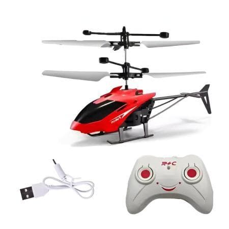 Helicóptero De Controle Remoto Mini Drone De Suspensão Para Diversão Infantil ( VERMELHO )