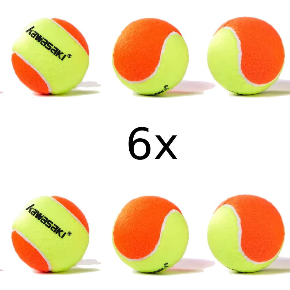 Kit 6 Bolinhas Bola Beach Tennis Profissional Kawasaki