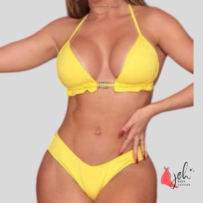 Biquíni Feminino com Bojo Cortininha e Asa Delta