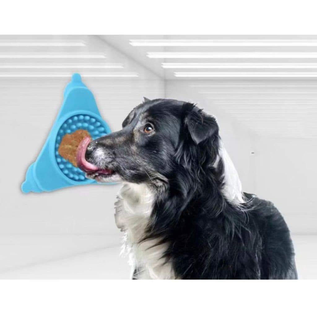 Tigela Comedouro Lento - Interativo - Dieta Anti - Stress Cão Gato Cachorro Pet Ventosa De Silicone Para Parede