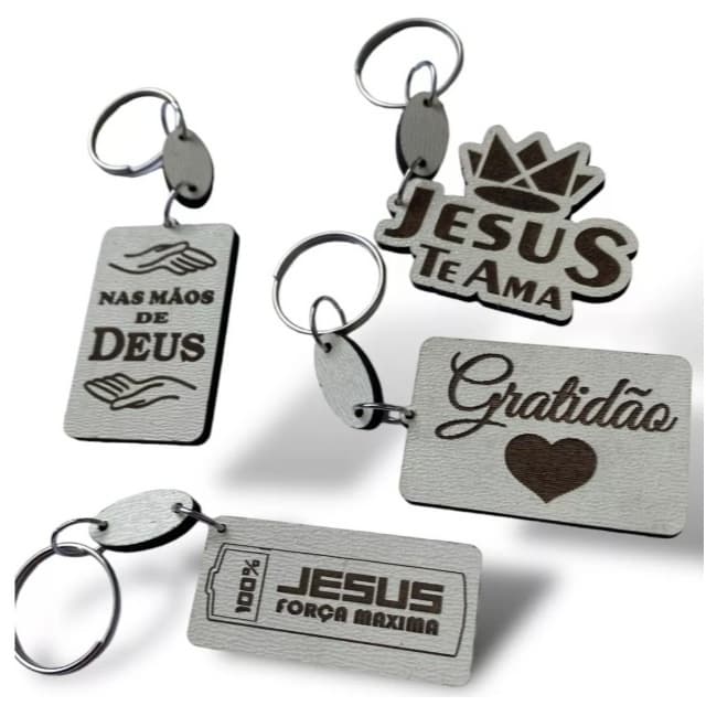 100 Chaveiros Mdf Temas De Deus P/ Igreja Festividade