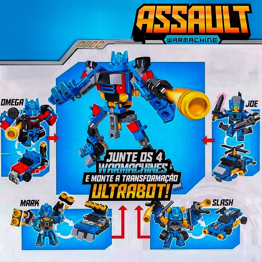 Blocos de Montar Kit de Construção Assault Machine Brinquedo infantil Quebra-cabeça DIY Crianças