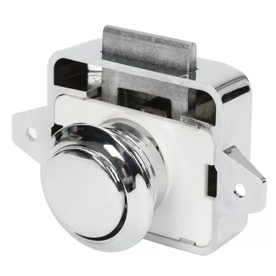 Puxador Trava Push Lock Click Motorhome Trailer Gaveta 1 Un