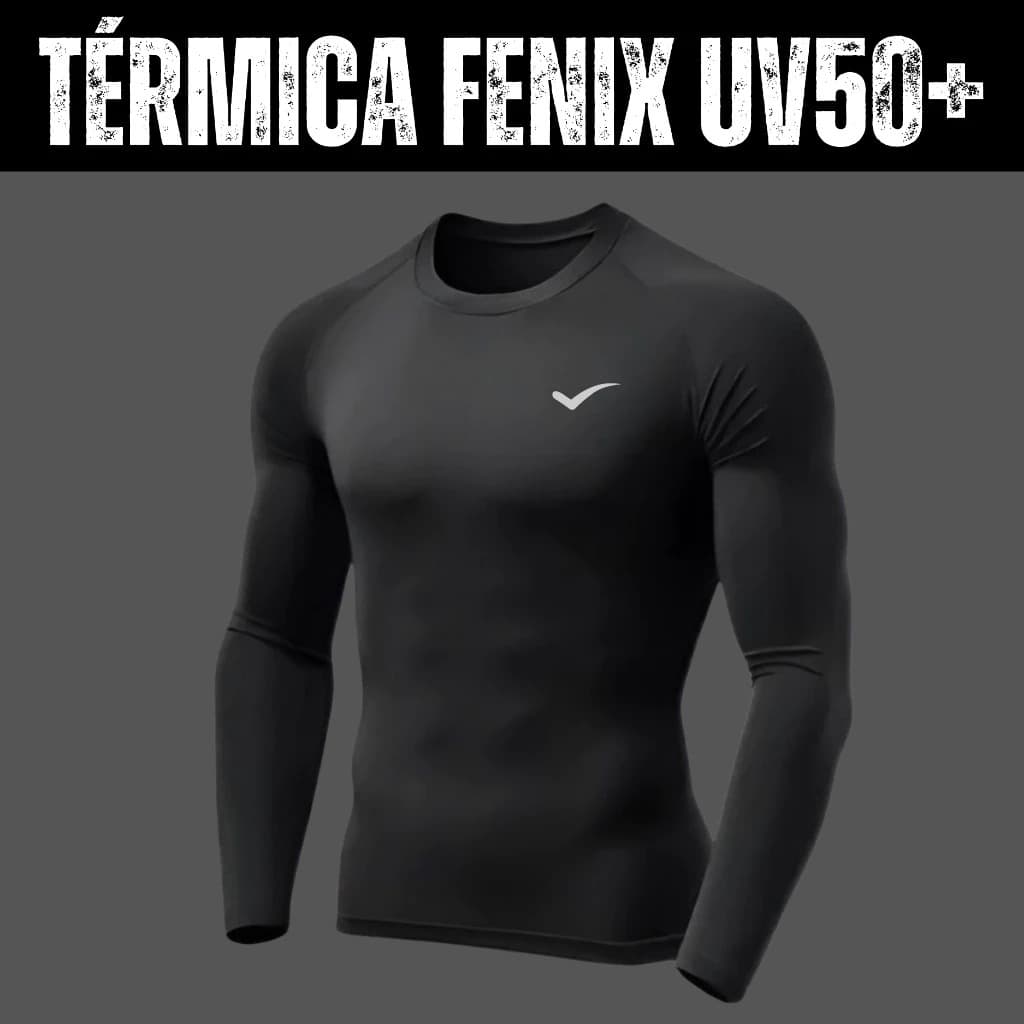 Blusa Termica masculina Proteção UV Fator 50+ Fenix