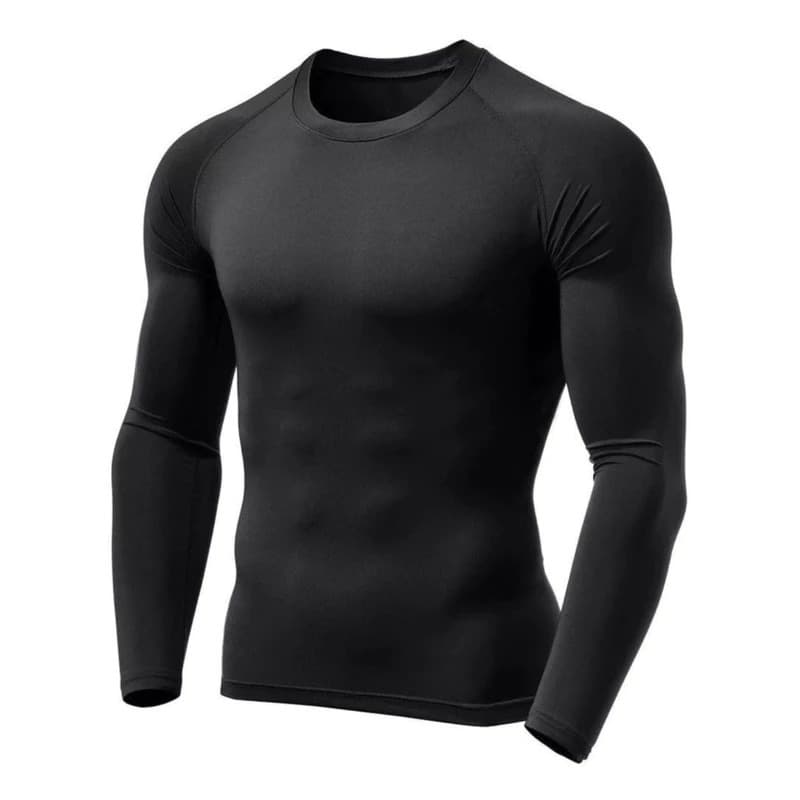 Camisa Térmica Masculina Proteção Uv 50+ Segunda Pele Camiseta Blusa Malha Fria Academia Manga Longa F7 NEW STYLE