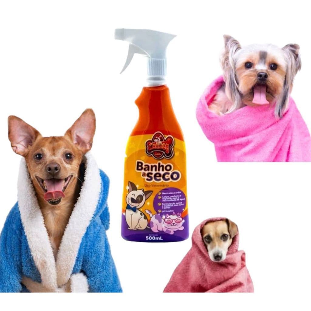 Banho A Seco - Cheiroso - Para - Cães e Gatos Cachorro Pet - Banho E Tosa