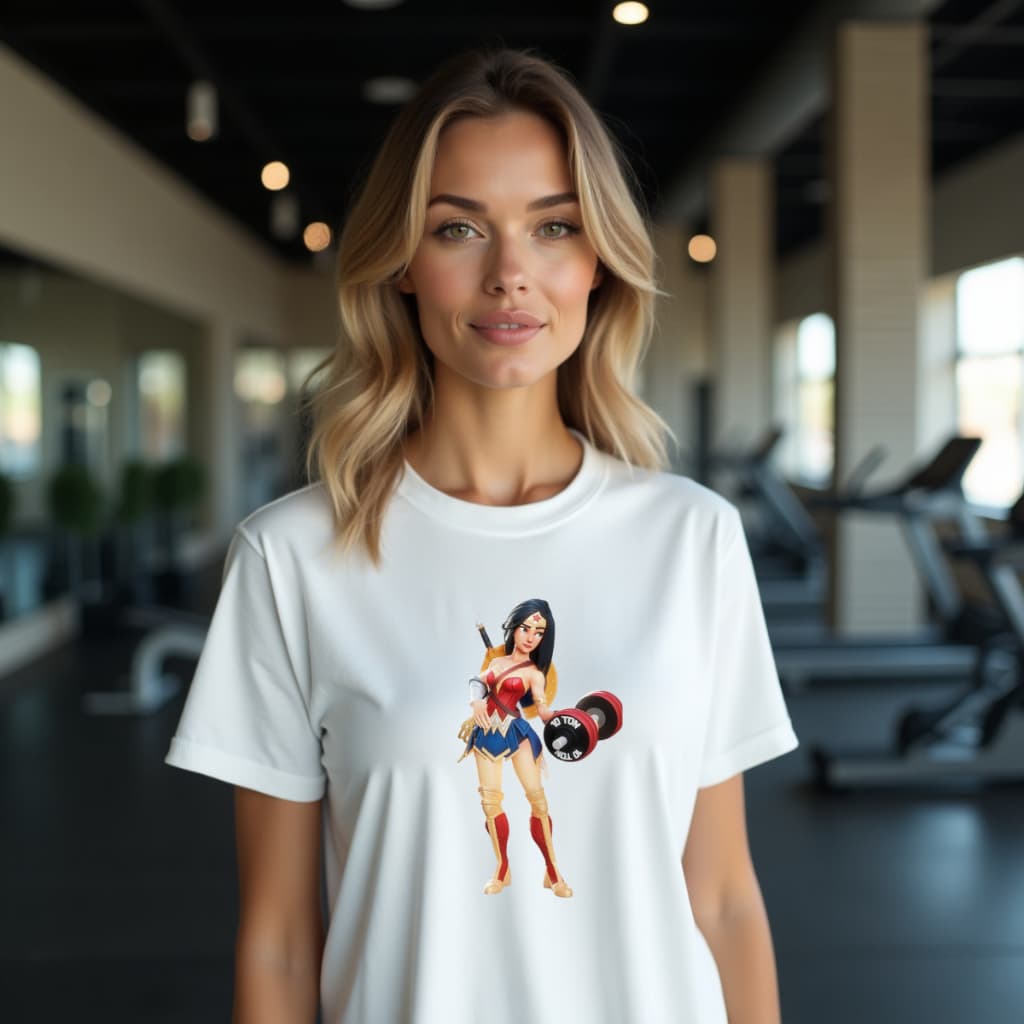 Camiseta Feminina Academias Fitness Treino 100% Algodão Leve Fresca Camisetas Treino Caminhada Camisa Corrida Musculação