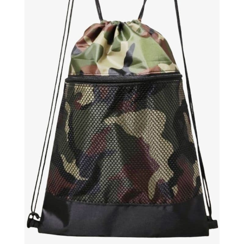 Mochila Saco de Nylon (Costura Reforçada)Com Zíper para Camping, Ciclismo, Futebol, Academia etc