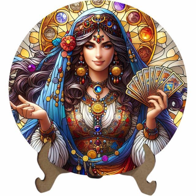 Mandala Cigana Sara - Arte Estilo Vitral