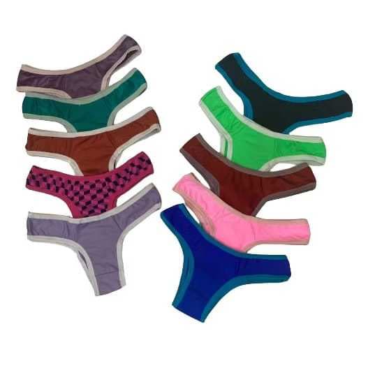 01 Calcinha Tanga Feminina Adulta Direto de Fabrica