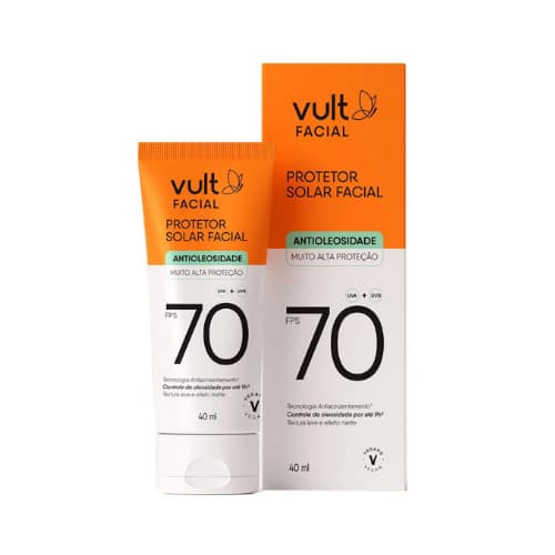 Protetor Solar Facial e Corporal FPS 30/70/90 Vult 70  Cenoura e Bronze 30 e Neutrogena 90