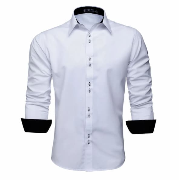 Camisa Social Moda Maior Manga Longa Plus Size Masculina