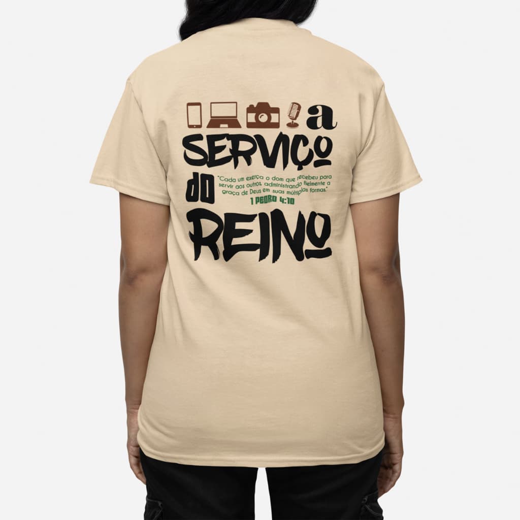 Camiseta Blusa T-Shirt Camisa  Equipe de Midias da Igreja Gospel