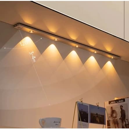 Luzes De Armário LED Sem Fio Magnéticas Multi-Funcionais Ajustáveis De 3 Cores Sensor Lâmpada F9