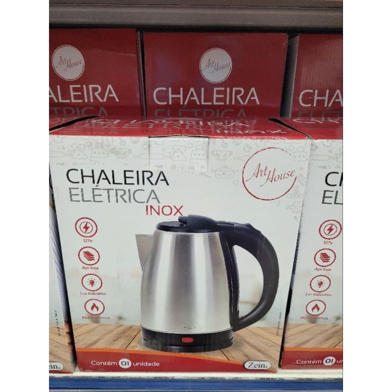 Chaleira eletrica de inox
