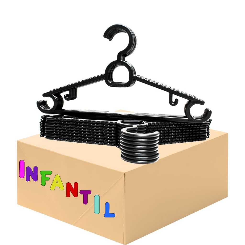 Kit Cabides Para Crianças Infantil 50 Unidades Barato Resistente Para Camisetas e Blusas Proteção Contra Marcas