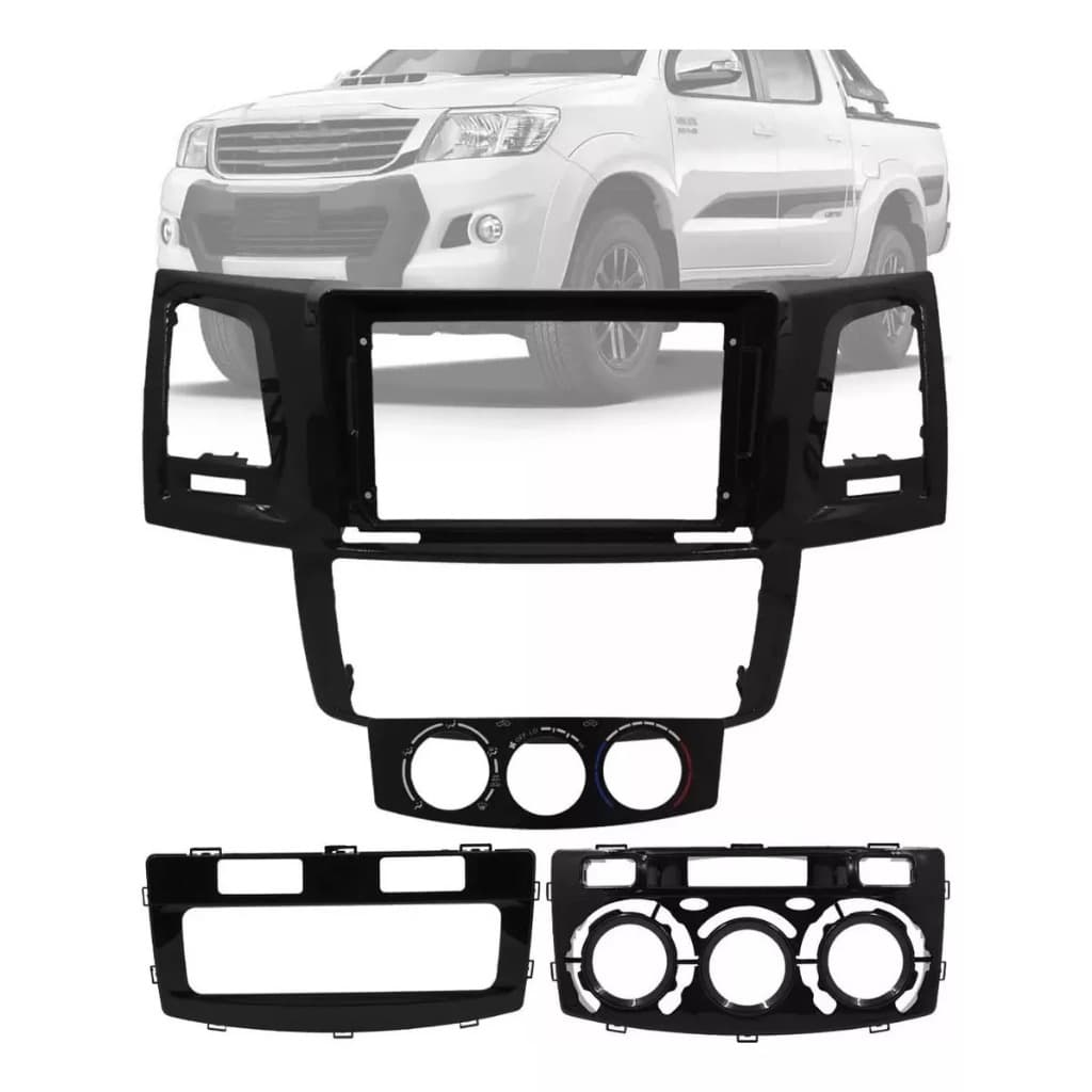 Moldura Multimidia 9 Polegadas Toyota Hilux Sw4 2007-2016