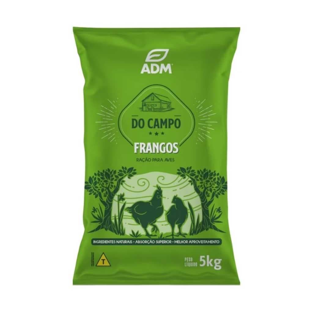 Ração p/ Aves Criação Engorda Frango ADM Do Campo 5 kg
