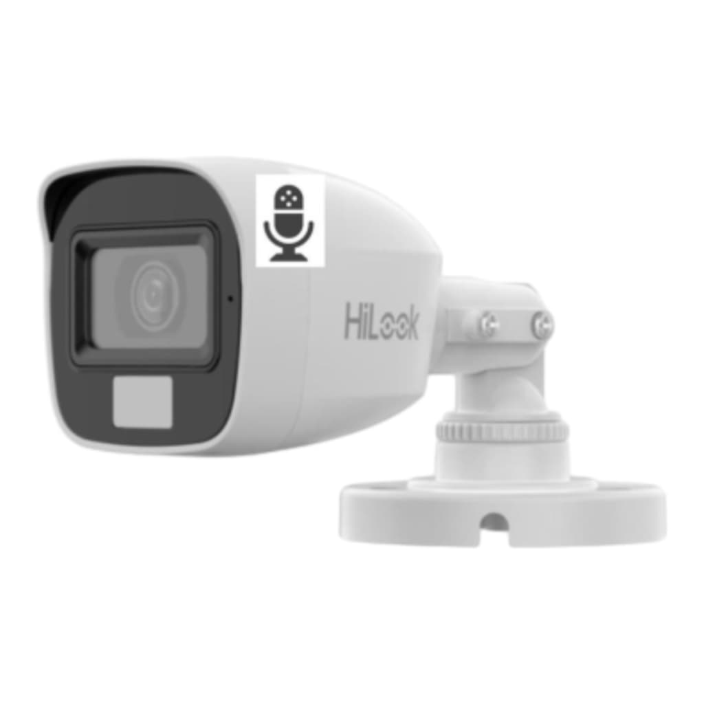 Câmera Hillock Bullet Mini Fixa 2mp Dual Light Com Áudio THC-B127-LPS-2.8mm