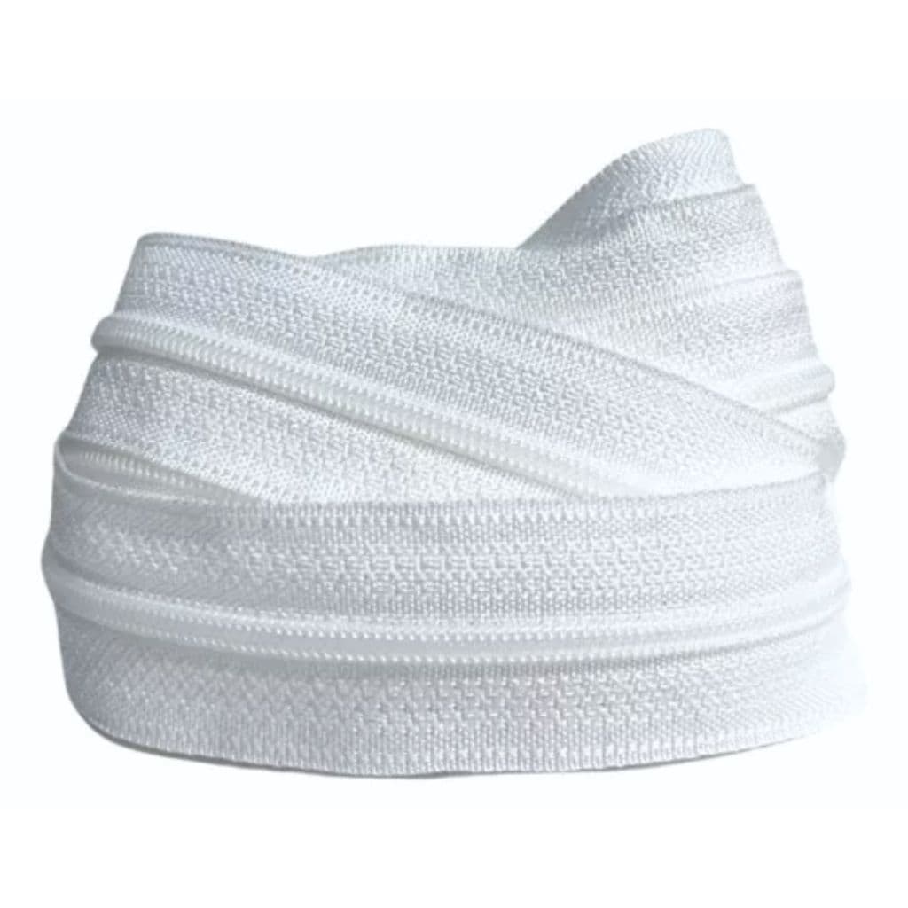 Zíper Número 3 Nylon 20 Metros Branco