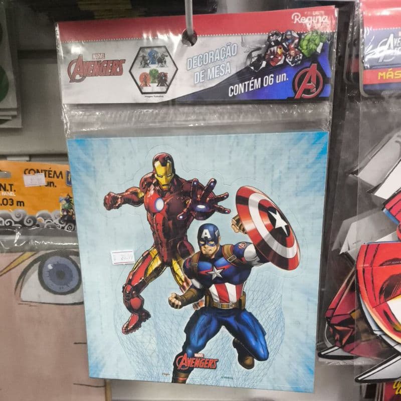 Vingadores Avengers Decoração de Mesa