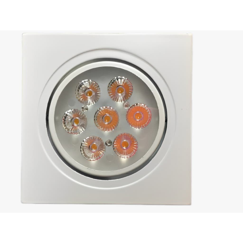 Kit 6 Spot De Led 7w Embutir Teto Direcional quadrado Bivolt