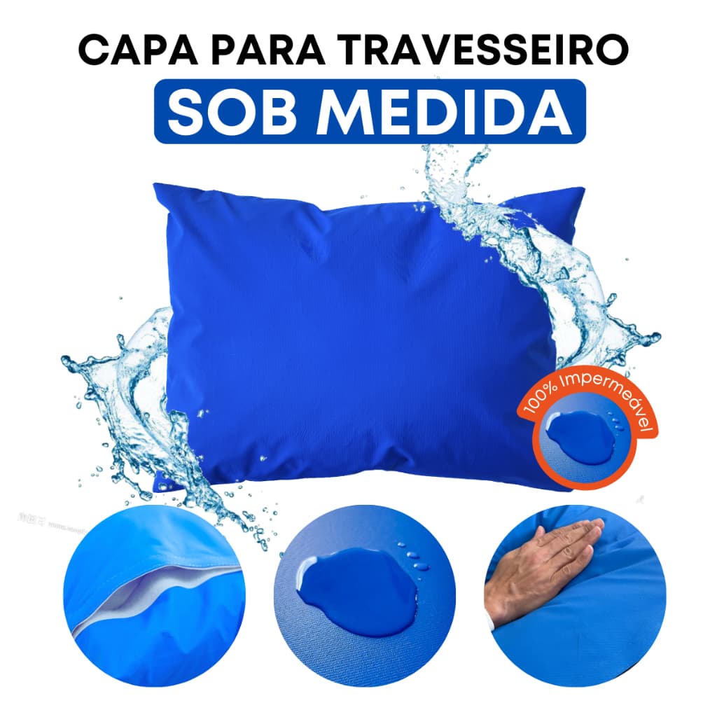 Capa Para Travesseiro Impermeável Protetor Antialérgico e Antiácaro Sob Medida