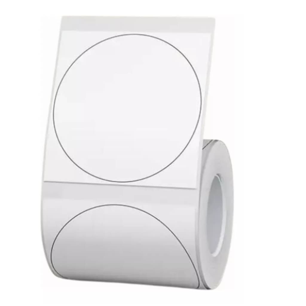 Rolo de Etiqueta Redonda 50x50mm p/ Niimbot B1/b21 3 B3s