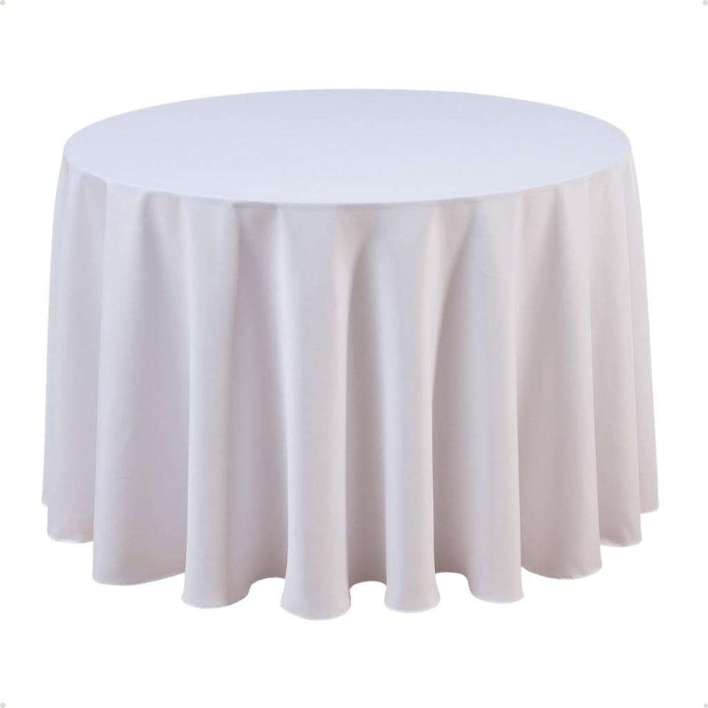 Toalha De Mesa Redonda 2,50m Diâmetro Oxford Festa Buffet Com Bainha Industrial