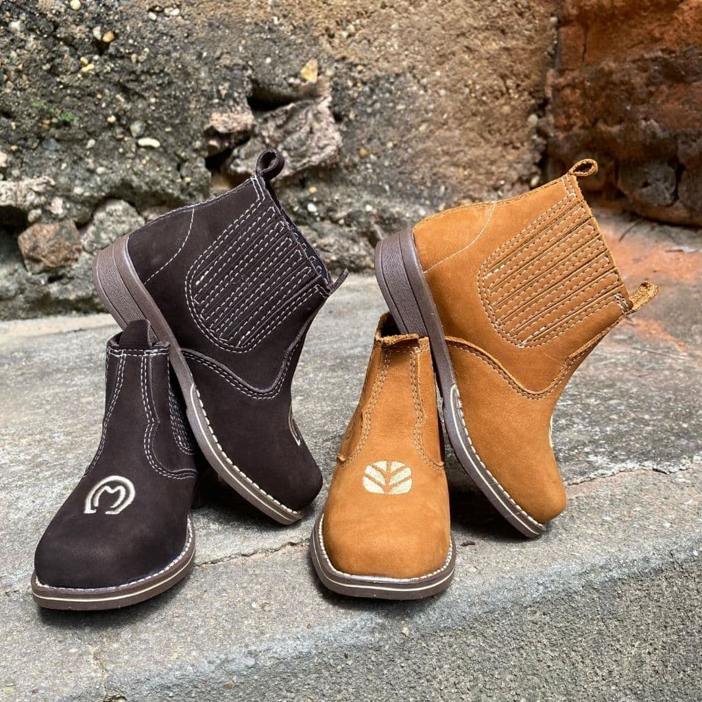 Bota infantil menino bota infantil menina jeca infantil cop café e preto