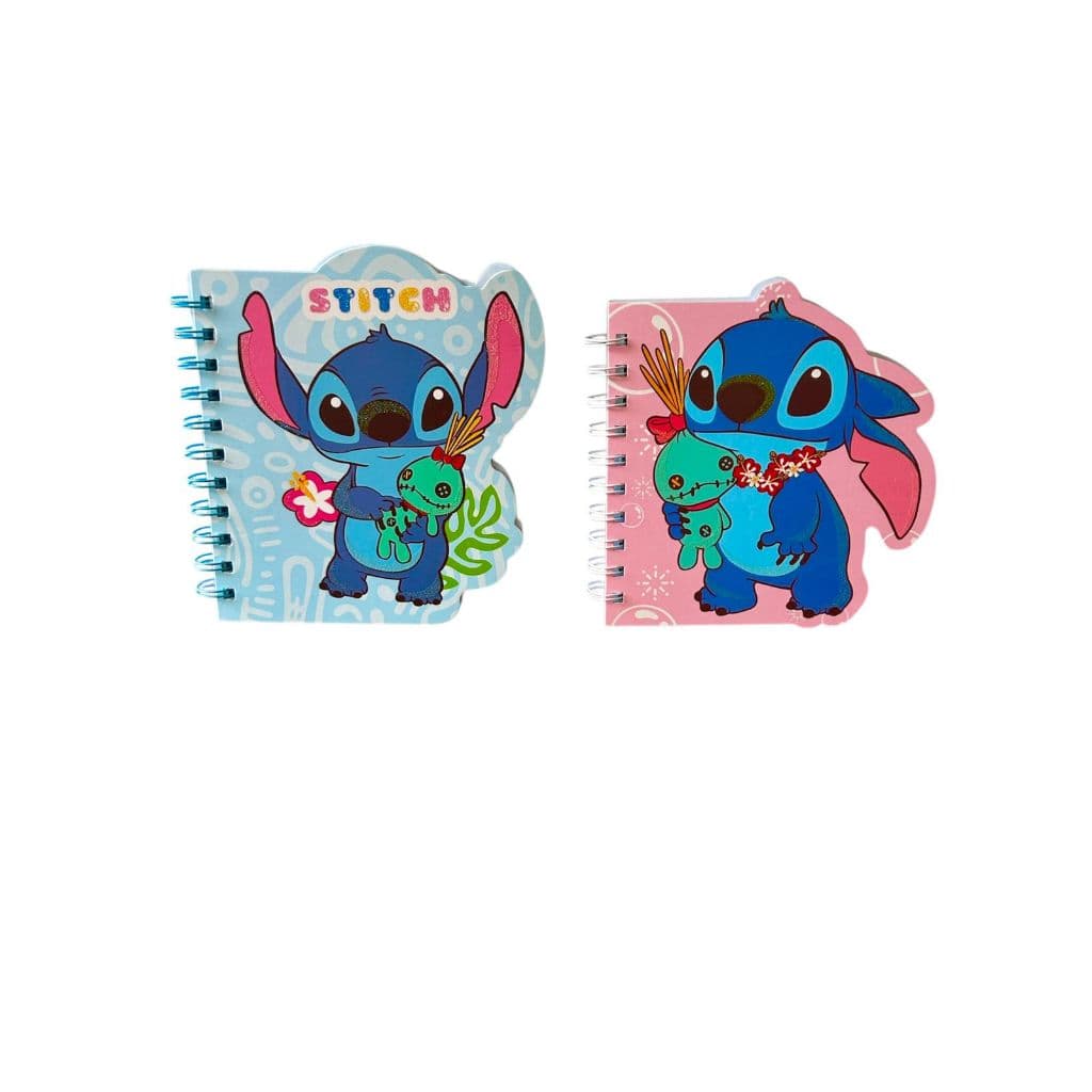 MINI CADERNO AGENDA STITCH SEM PAUTA PARA ANOTAÇÕES E RECADOS ESPIRAL, UM MIMO QUE QUALQUER PESSOA FICA FELIZ EM GANHAR