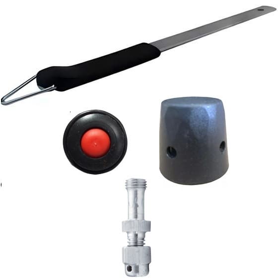 Kit 4 pçs Para Panela Pressão Panex Lider Moderna harste 28 cm Peso Pino e Valvula