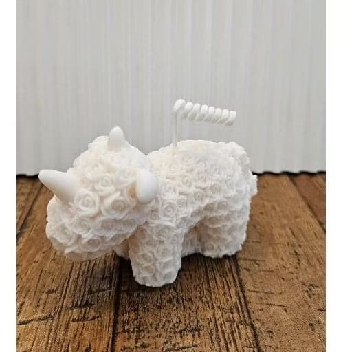 Vela Unicórnio rosas 70 gramas/ vela aesthetic/ vela minimalista/ vela aromática/ animais / decoração boho
