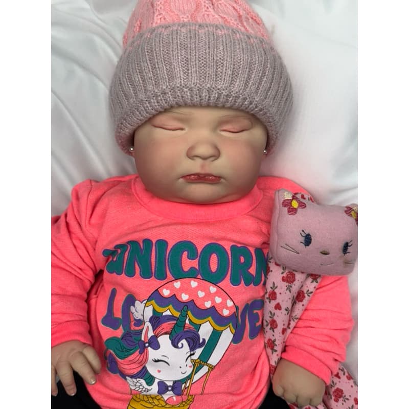 bebê reborn menina pronta entrega toda em vinil siliconado