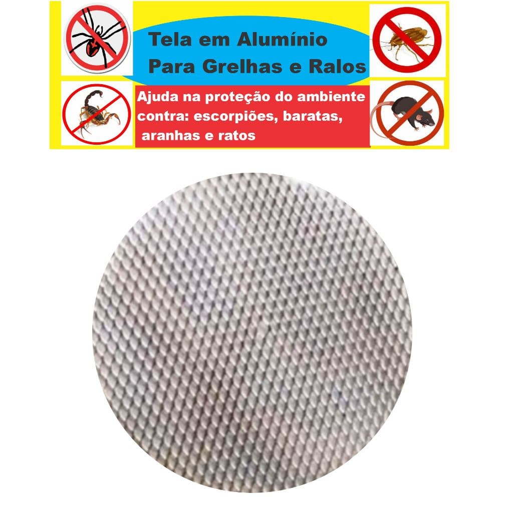 Tela Para Ralo Redonda 10x10 Cm Anti-inseto Ralo Abre/fecha