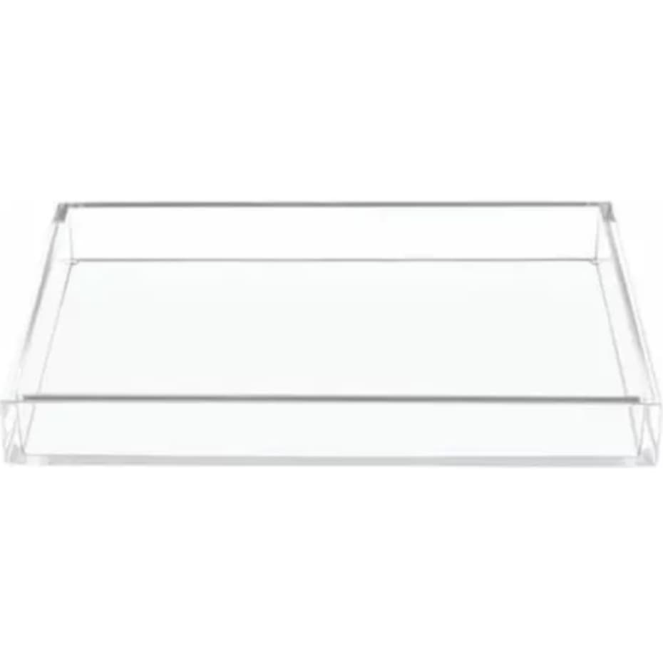 Bandeja Organizadora Acrilico Clean Slim Organiza Maquiagem 9,5cm x 3,0cm x 24cm